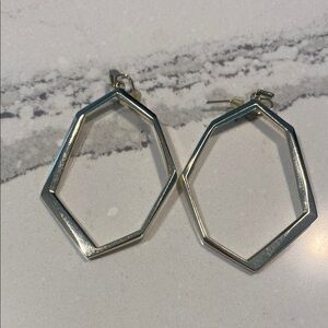 Kendra Scott Silver Geometric Earrings